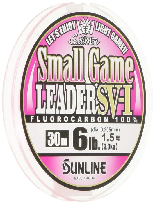 Sunline Saltymate Small Game Fluorocarbon Leader 1.5 6Lb 30M Magical Pink