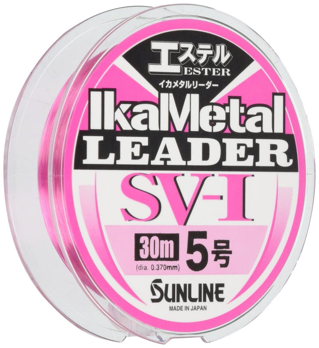 Sunline Leader Sv-1 Ester 30M #5 Magical Pink Squid Metal Leader