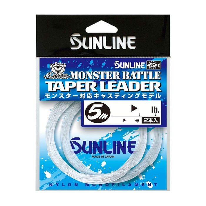 Sunline Saltymate Monster Battle 锥形前导线 5M 100 磅至 60 磅 30 至 14