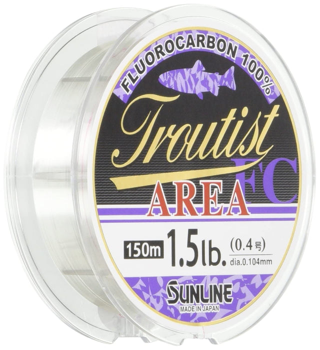 Sunline Troutist Area FC Fishing Line 150M 0.4mm 1.5Lb Clear