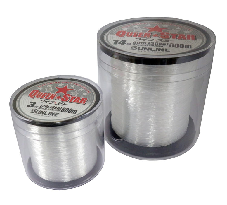 Sunline Nylon Line Queen Star 600M #18 Clear Premium Fishing Line