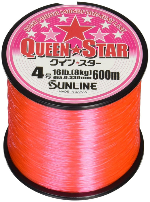 Sunline Queen Star Nylon Fishing Line 600M No. 4 Pink