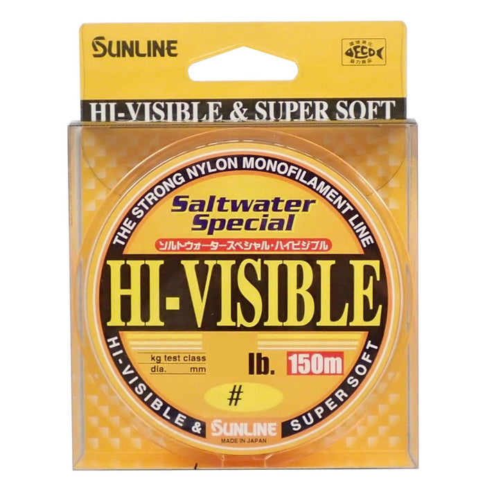 Sunline High Visibility Saltwater Nylon Line 150M No. 1 4Lb Magic Orange