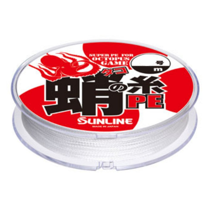 Sunline Pe 線章魚線 30M 尺寸 15 白色耐用釣線