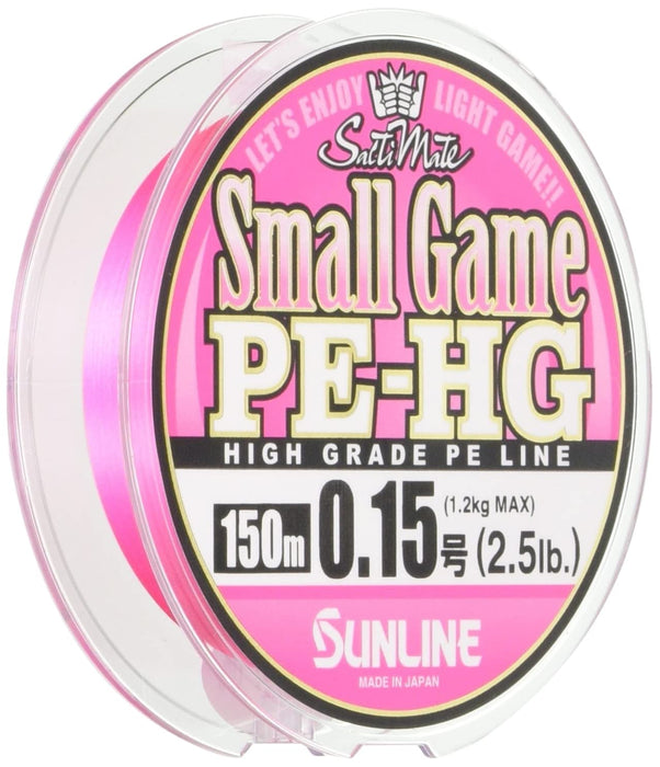 Sunline Salty Mate 小遊戲 Pe Line 150M 2.5Lb 櫻花粉紅