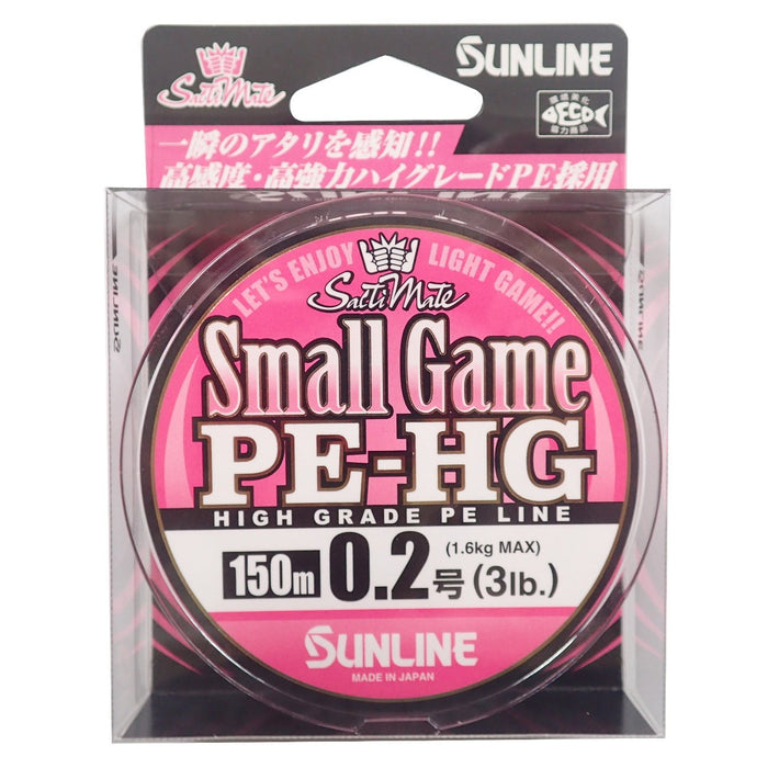 Sunline Salty Mate 小遊戲 PE 線 150M 3Lb 0.2 櫻花粉色