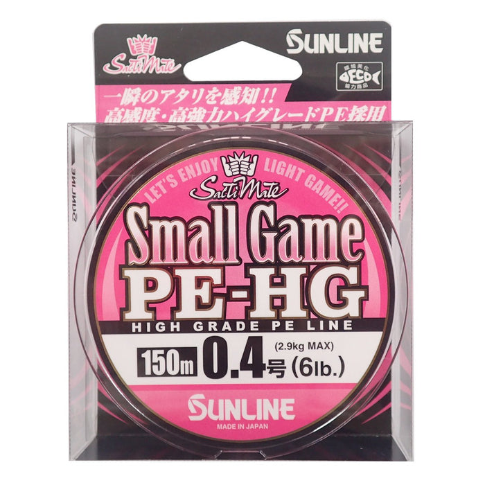 Sunline Pe Line 鹹味伴侶小遊戲 150M 0.4 6Lb 櫻花粉紅色