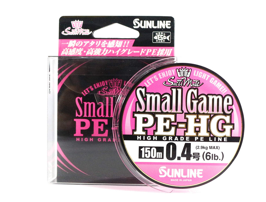 Sunline Pe Line Salty Mate Small Game 150M 0.4 6Lb Sakura Pink