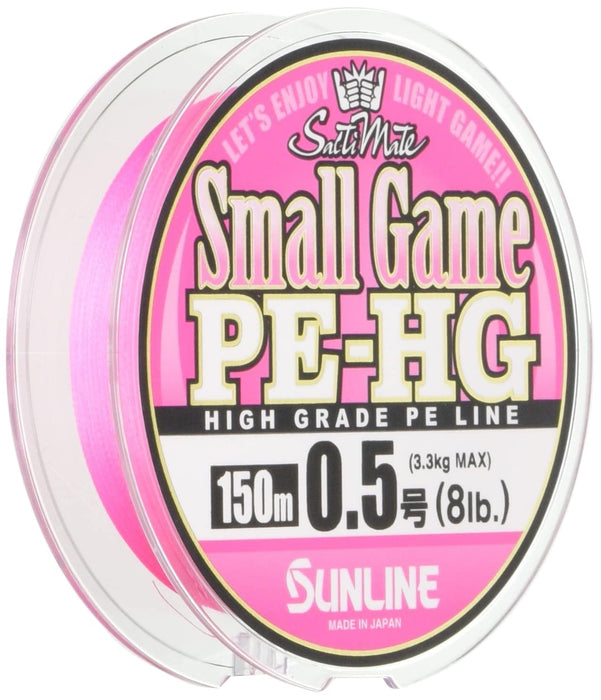 Sunline Pe Line Salty Mate Small Game Hg 150M 8Lb Sakura Pink