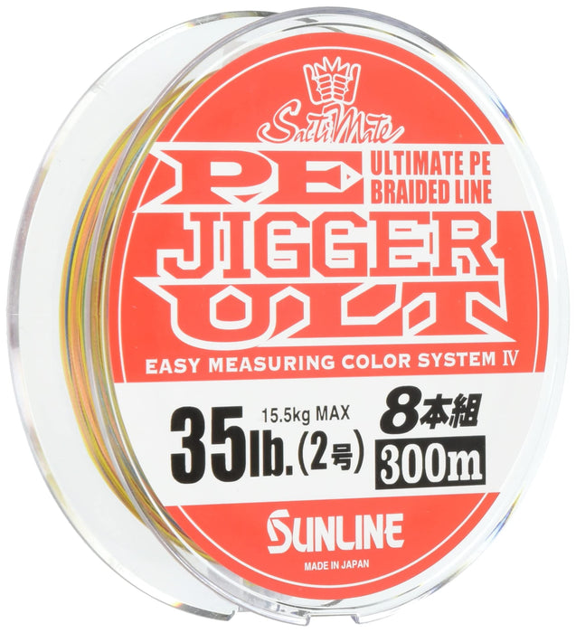 Sunline Pe Line Saltymate Jigger Ult 8-Piece 300M No. 2 35Lb Premium Braided Line