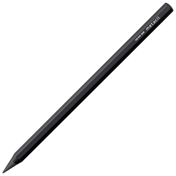 Sun-Star Stationery Metal Pencil 2H Equivalent Metasil Black S4541120