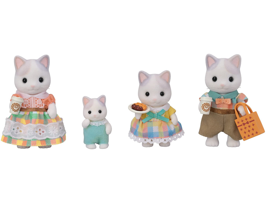 Epoch Sylvanian Families Latte Neko 娃娃屋玩具 Fs-52 St Mark 认证适合 3 岁以上儿童