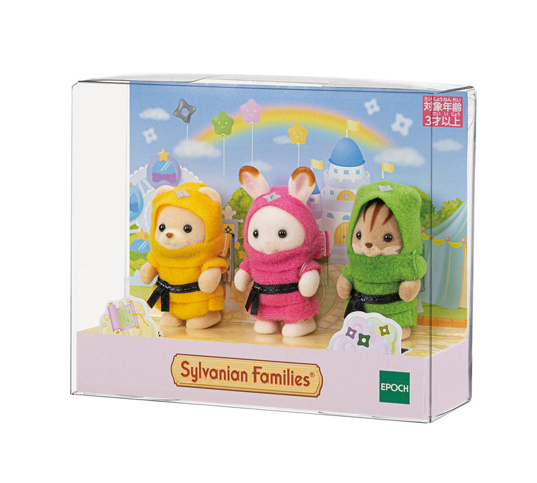 Epoch Sylvanian Families 嬰兒忍者三重奏 C-66 St Mark 認證娃娃屋玩具適合 3 歲以上兒童