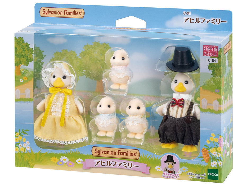 Epoch Sylvanian Families 季節性鴨子家庭玩具娃娃屋 C-64 St Mark 認證 3 年以上