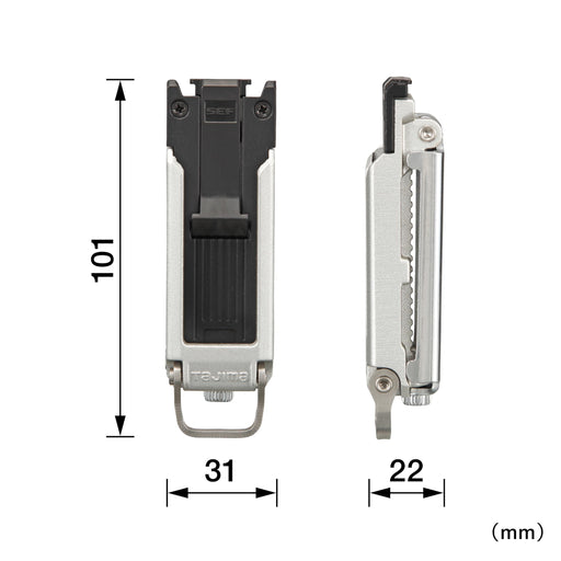 Tajima SF-MSHLD Slim Safe Holder for Waist Belt with Safety Ring Attachment-Kiichin - The #1 Place for Japanese Goods in Your Hand!