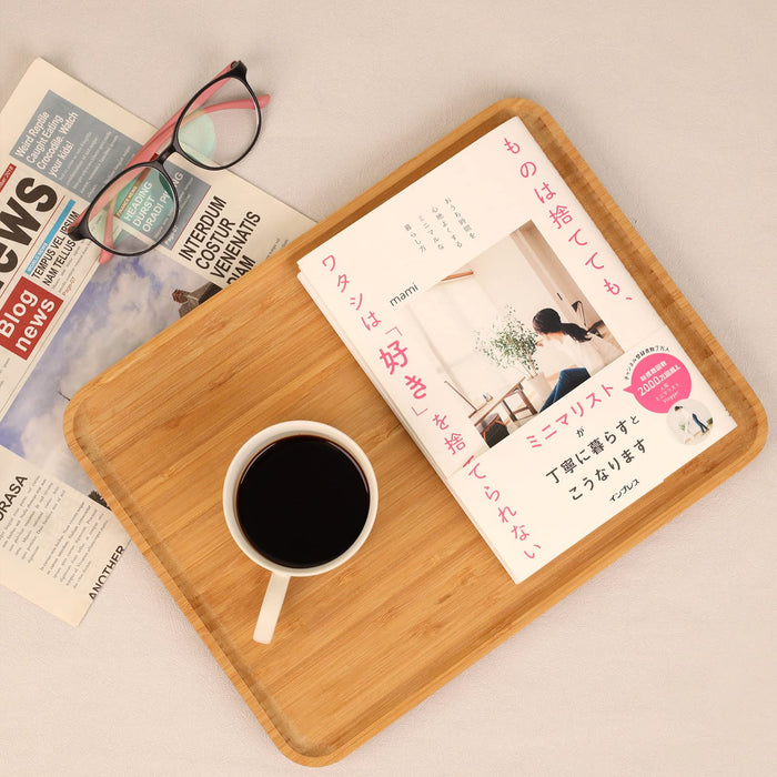 Hehe∞Takemi Takemi Bamboo Tray Wood Plate Sustainable Eco Lightweight Tm-T1-Kiichin - The #1 Place for Japanese Goods in Your Hand!