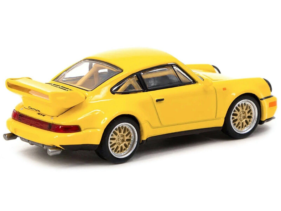 Schuco Tarmac Works 1/64 Porsche 911 RSR 3.8 Yellow Minicar Import-Kiichin - The #1 Place for Japanese Goods in Your Hand!