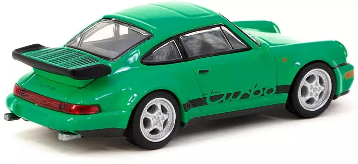Schuco 1/64 Porsche 911 Turbo Green Tarmac Works Minicar Parallel Import-Kiichin - The #1 Place for Japanese Goods in Your Hand!