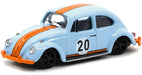 Schuco Tarmacworks 1/64 Volkswagen Beetle Blue Orange Low Ride Height Model-Kiichin - The #1 Place for Japanese Goods in Your Hand!