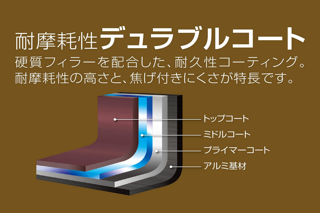 Thermos Durable Series 24Cm Red Frying Pan IH Compatible KFH-024D-Kiichin - The #1 Place for Japanese Goods in Your Hand!