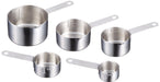 Endo Shoji Stainless Steel Measuring Cup Set 5-Piece 18-10 Kitchen Helper-Kiichin - The #1 Place for Japanese Goods in Your Hand!