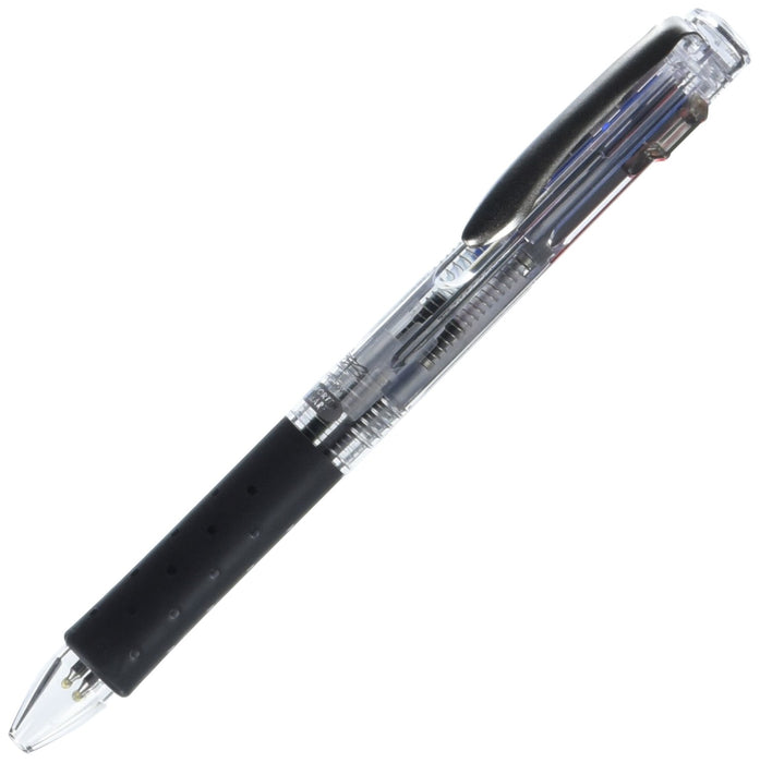 Tombow Reporter Smart 3 Ballpoint Pen - Black Red Blue - Transparent Body