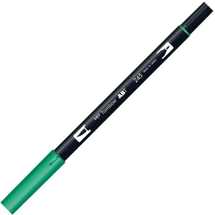 Tombow Dual Brush Pen AB-T Sap Green Pack of 6-Kiichin - The #1 Place for Japanese Goods in Your Hand!