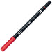 Tombow AB-T885-6P Dual Brush Pen Set in Warm Red - 6 Pieces-Kiichin - The #1 Place for Japanese Goods in Your Hand!