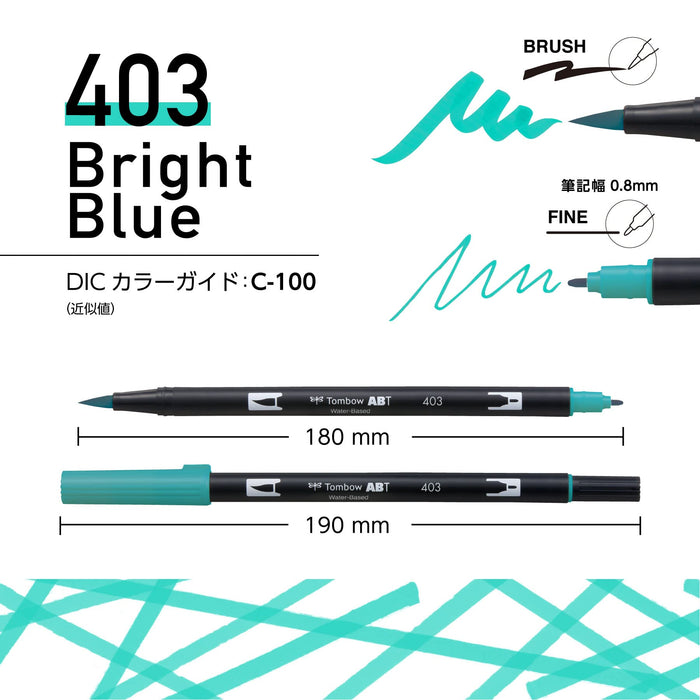 Tombow 雙毛筆熱帶 10 色套裝 AB-T10CTR