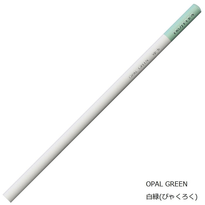 Tombow White Green Colored Pencil 6-Piece Set Single Color Ci-Rvp6-6P