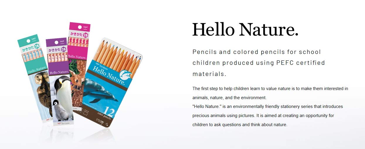 Tombow Hello Nature Red Panda 12-Color Set Colored Pencil CB-RHNDL0212C