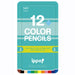 Tombow Ippo Colored Pencil Set 12 Vibrant Colors in Plain Green Slide Can-Kiichin - The #1 Place for Japanese Goods in Your Hand!