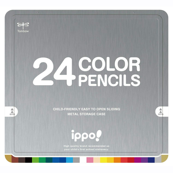 Tombow Ippo! 24 Count Natural Colored Pencils in Slide Can