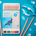 Tombow 12 Color Set Bottlenose Dolphin Theme Hello Nature Colored Pencils-Kiichin - The #1 Place for Japanese Goods in Your Hand!