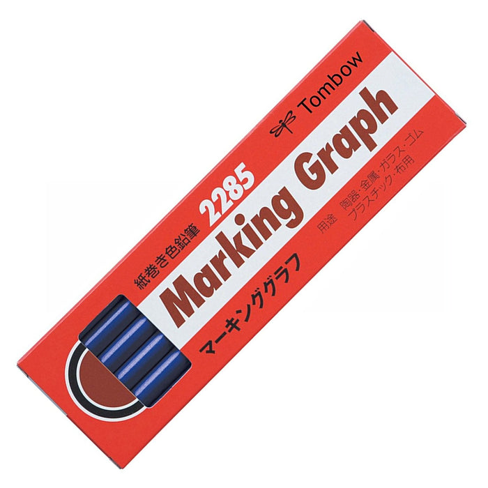 Tombow 2285-17 Blue Graph Marking Colored Pencils Paper Roll 1 Dozen-Kiichin - The #1 Place for Japanese Goods in Your Hand!