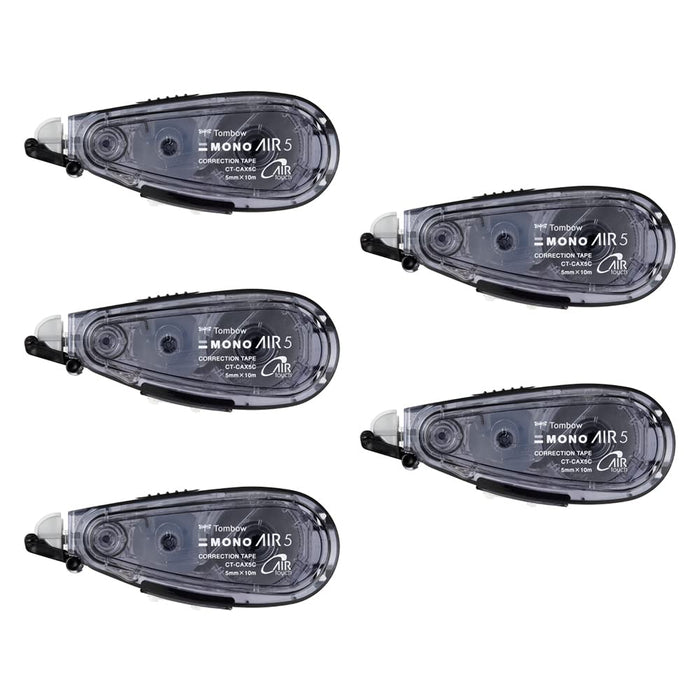 Tombow Mono Air Correction Tape Refill Set 5 mm Black Pack of 5