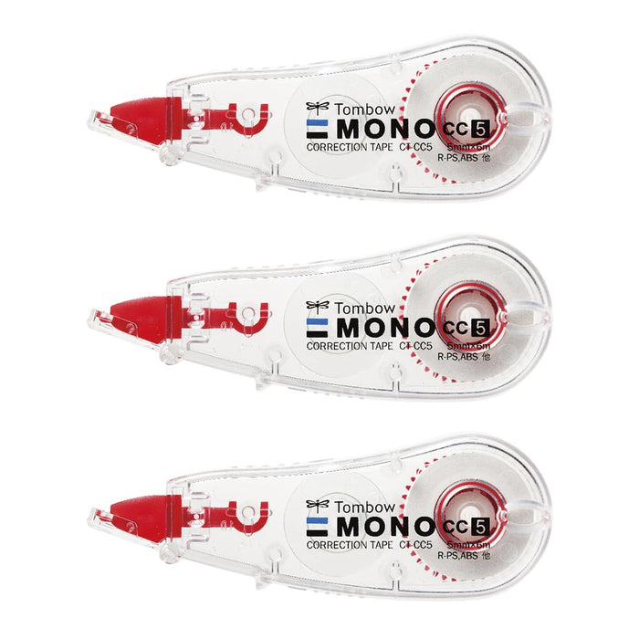 Tombo Mono Correction Tape 3-Pack 5mm Width Kcb-326 by Tombow