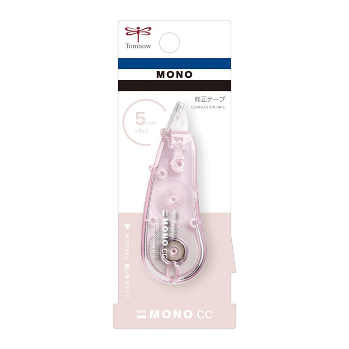 Tombow Mono CC Soft Pink Correction Tape 5mm Width Pack of 5