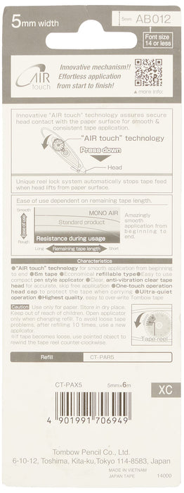 Tombow Mono Air Pen Mono Color 5-Pack - Tombow Premium Writing Tools-Kiichin - The #1 Place for Japanese Goods in Your Hand!