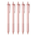 Tombow 5-Pack Monograph 0.5mm Light Ballpoint Pen Black Ink Smoky Pink Shaft-Kiichin - The #1 Place for Japanese Goods in Your Hand!