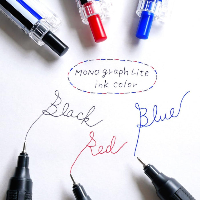 Tombow Monograph Light 0.5 毫米紅色墨水原子筆單色軸 5 支裝