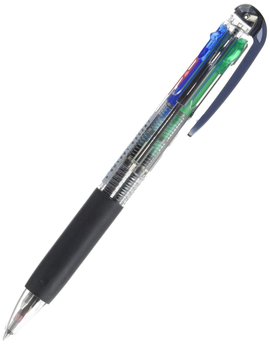 Tombow Reporter 4 Multicolor 0.7mm Ballpoint Pen with Transparent Shaft