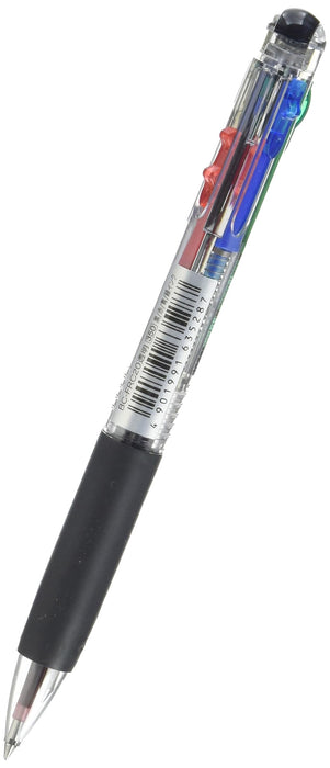 Tombow Reporter 4 Multicolor 0.7mm Ballpoint Pen with Transparent Shaft