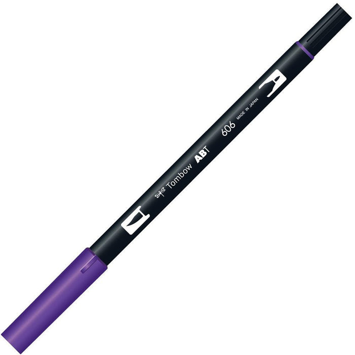 Tombow 6-Piece AB-T606 Dual Brush Pen Set in Vibrant Violet-Kiichin - The #1 Place for Japanese Goods in Your Hand!