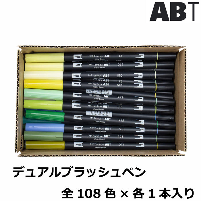 Tombow Dual Brush Pen Set 108 Colors Pencil Brush Pen Style