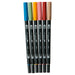 Tombow 6-Color Nordic Set AB-T6CNR Dual Brush Pen and Pencil Brush-Kiichin - The #1 Place for Japanese Goods in Your Hand!