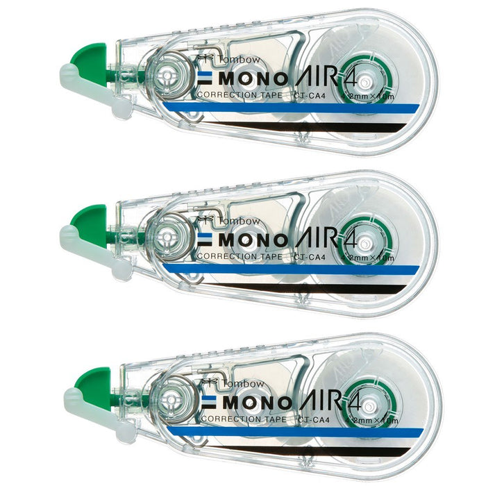 Tombow Mono Air Pencil Correction Tape 4.2mm Pack of 3 Pieces