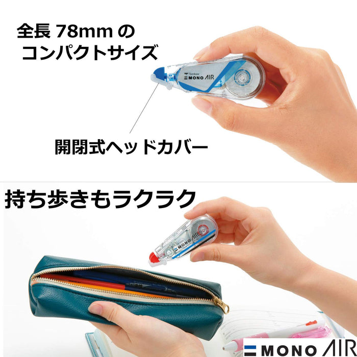 Tombow Mono Air 透明藍色鉛筆修正搭配 5 毫米 5 件裝