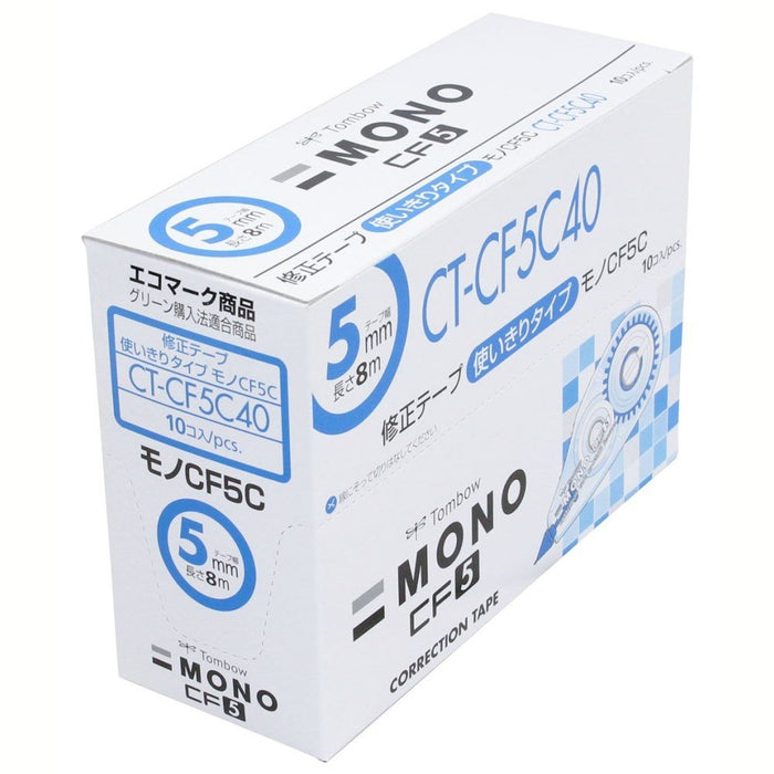 Tombow Mono Correction Tape 5mm Blue Pack of 10 – CT-CF5C40