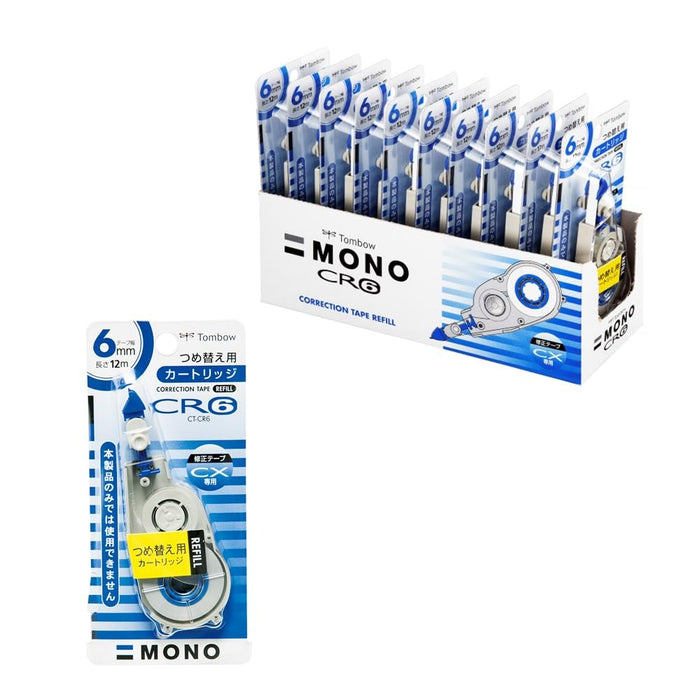 Tombow Mono CX 10-Piece Pencil Correction Tape Cartridge Set CR6 Model